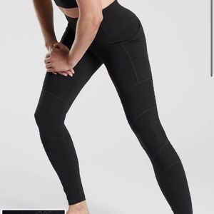 Athleta Moto leggings with zipper